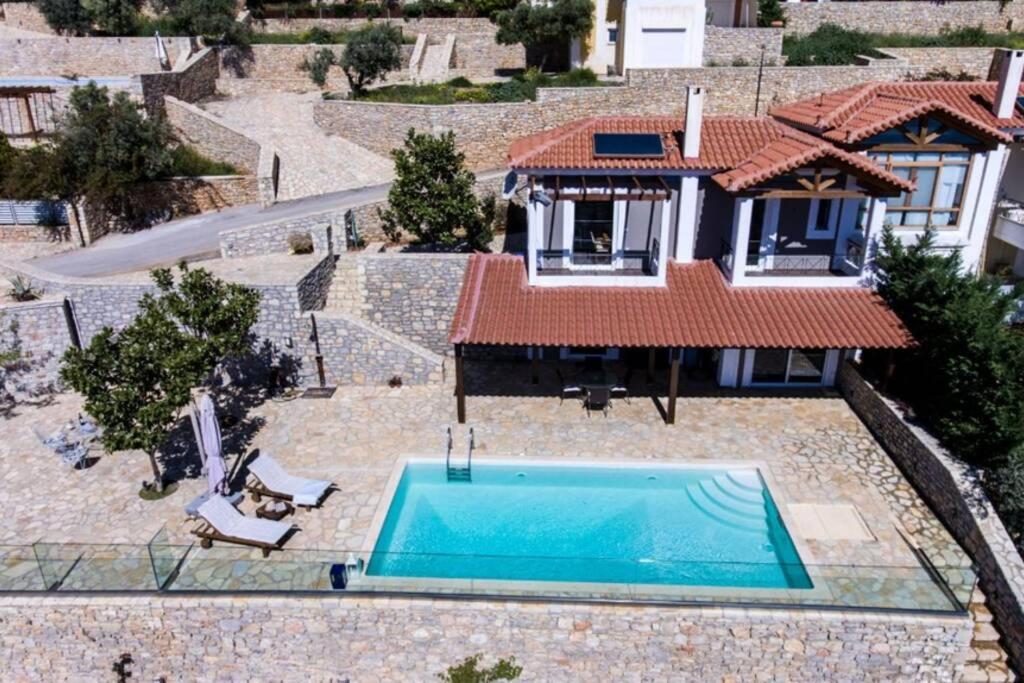 Apollo Romantic Sea View Villa Kivérion Exteriér fotografie