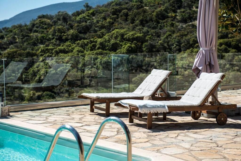 Apollo Romantic Sea View Villa Kivérion Exteriér fotografie