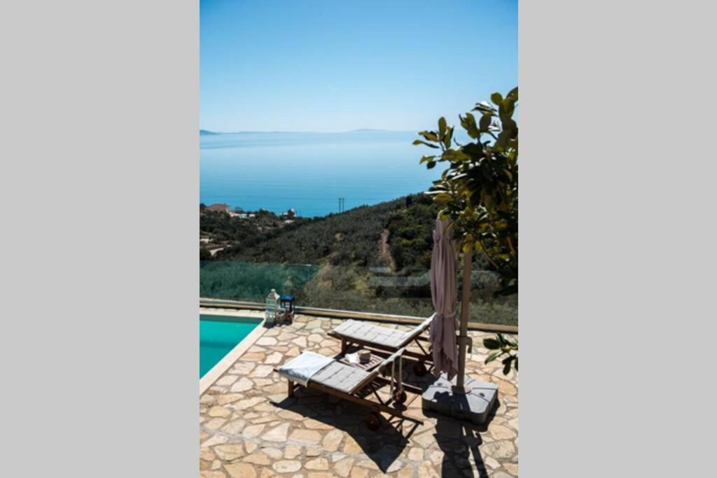 Apollo Romantic Sea View Villa Kivérion Exteriér fotografie