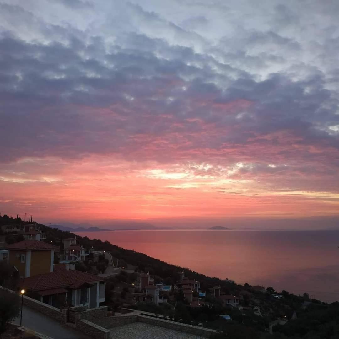 Apollo Romantic Sea View Villa Kivérion Exteriér fotografie