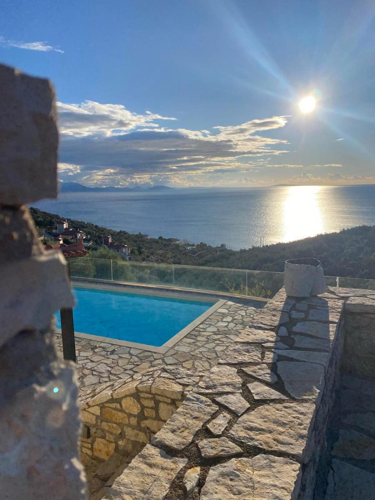 Apollo Romantic Sea View Villa Kivérion Exteriér fotografie