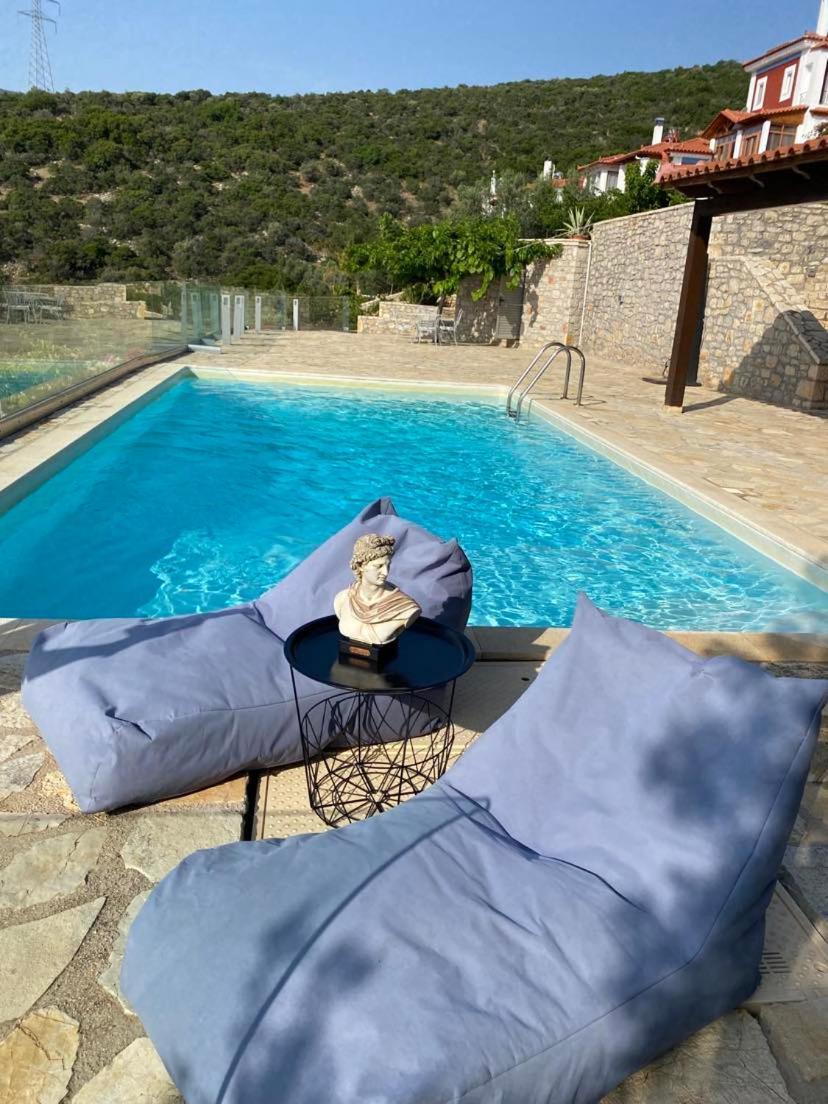 Apollo Romantic Sea View Villa Kivérion Exteriér fotografie