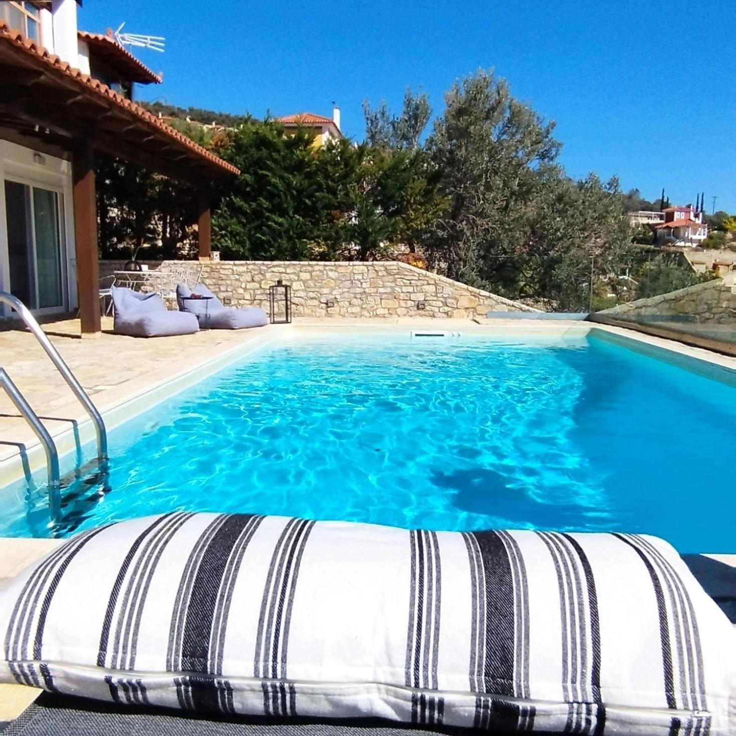 Apollo Romantic Sea View Villa Kivérion Exteriér fotografie